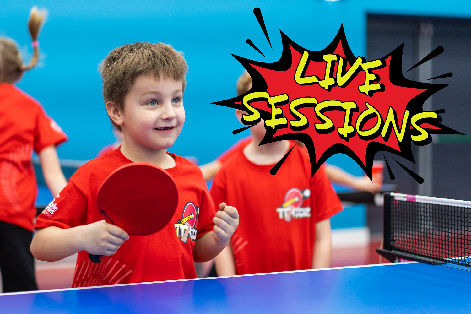Get pupils active next Friday with a TT Kidz live session! Table