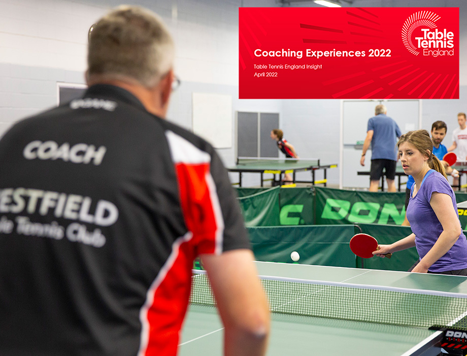 Coaching survey How your feedback helps us Table Tennis England