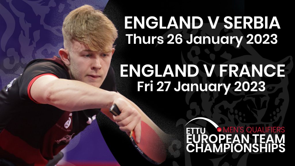 Get your tickets for huge England doubleheader! Royal County of Berkshire Table Tennis