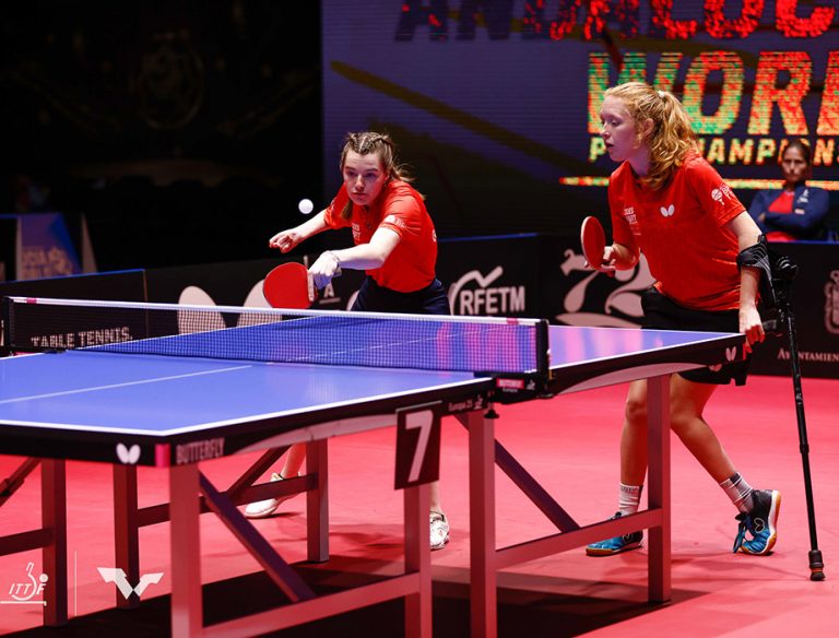 Fliss and Grace on top of the world! Chelmsford Table Tennis League
