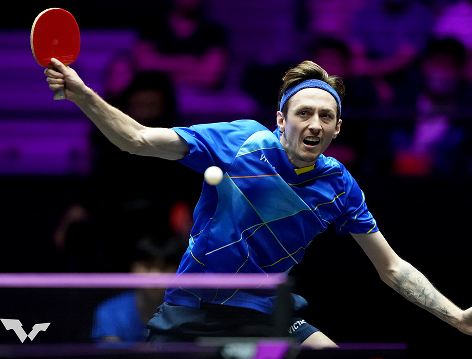 Pitchford sinks Gauzy at WTT Champions Macao Table Tennis England