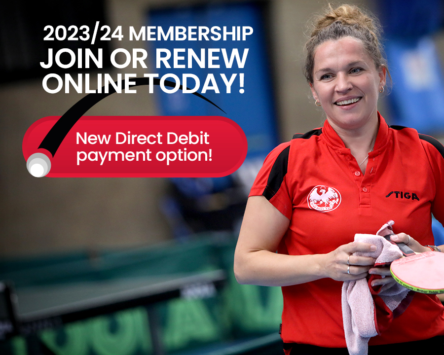 Membership 2023/24 Join or renew online now Croydon Table Tennis League