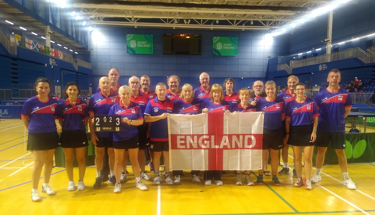 England Vets sweep up a medal haul in Dublin Table Tennis England