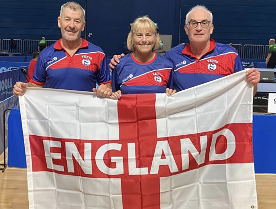 England Vets sweep up a medal haul in Dublin Table Tennis England