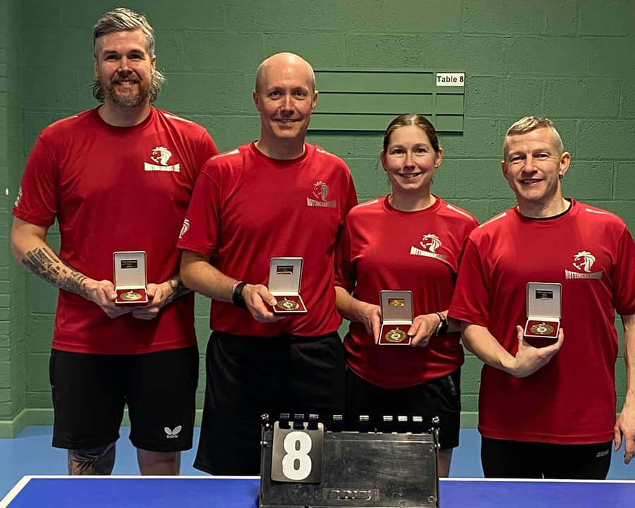 Notts Vets tie up an eighth successive county title Table Tennis England