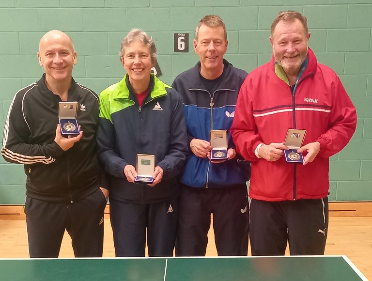 Kent seal Over60s county hattrick Table Tennis England