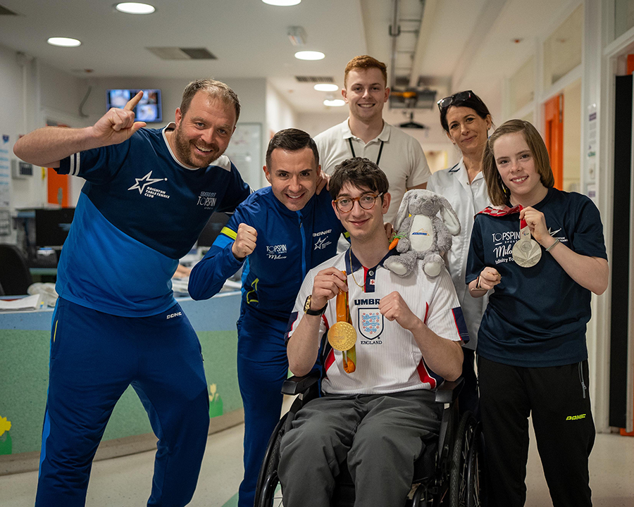 Will Bayley and Bly Twomey inspire patients at birthplace of Paralympics
