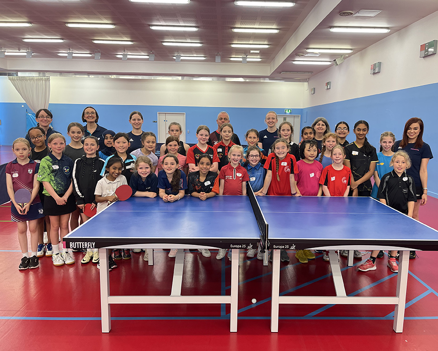 Hursey inspires at inaugural SHEplays talent day Wigan Table Tennis Club