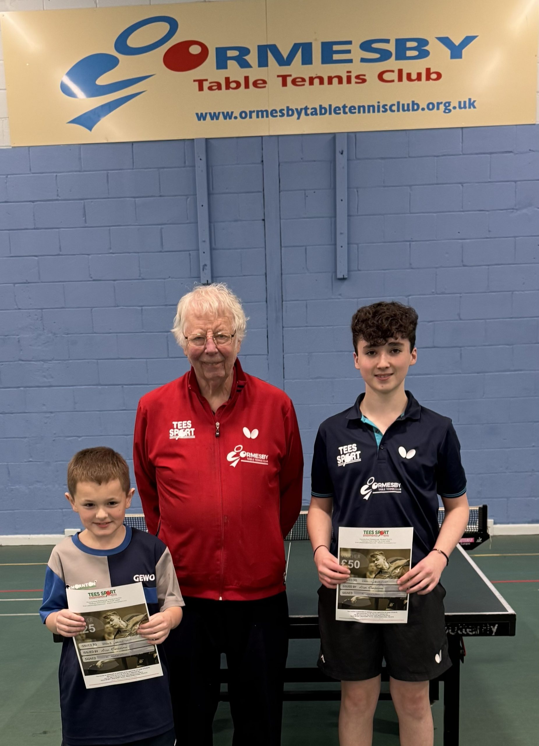Alan Ransome Ormesby Junior 2* sees Louis and Charlie on top - Table Tennis England