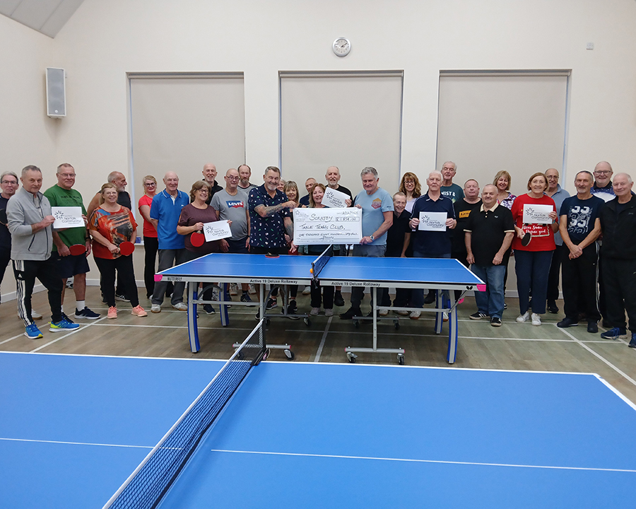 Scratby TTC gets grant to help grow the game among older people