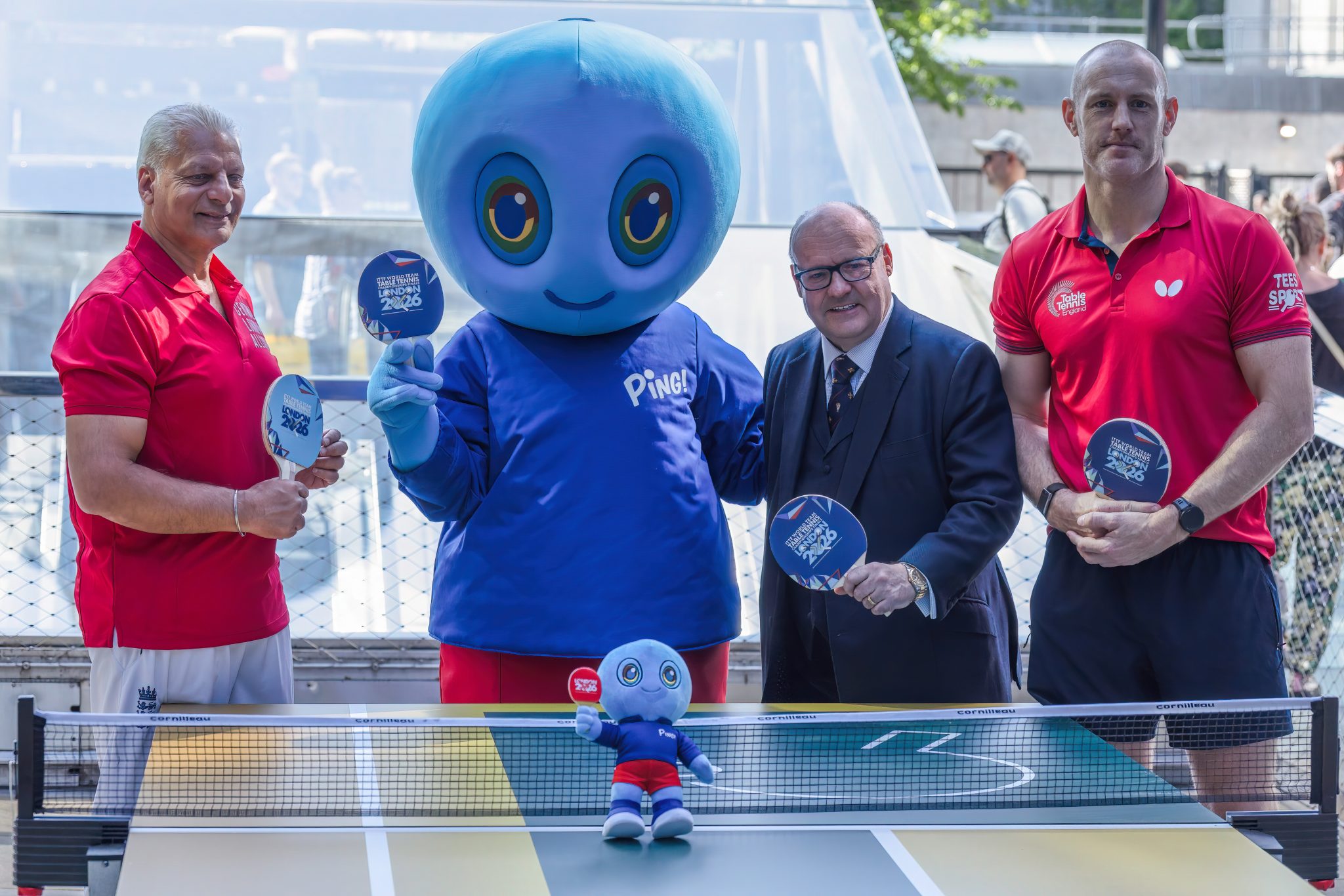 Golden table tennis takes over London to celebrate the sport’s ...