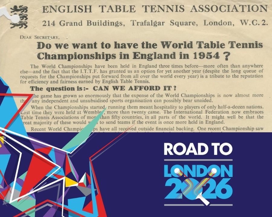 Did dances and whist drives help to finance the 1954 London Worlds?